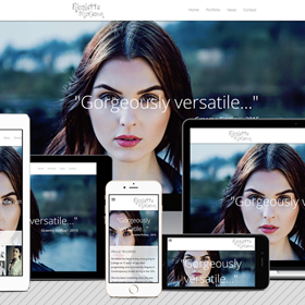 Several screen size mockups of the Nicolette McKeown website